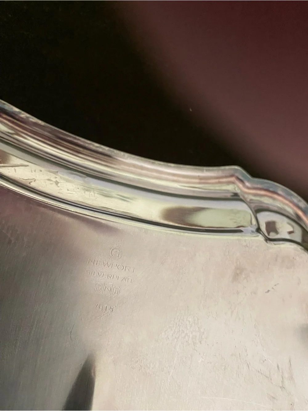 Gorham Silver Plated Decorative Serving Tray with Tree Motif
